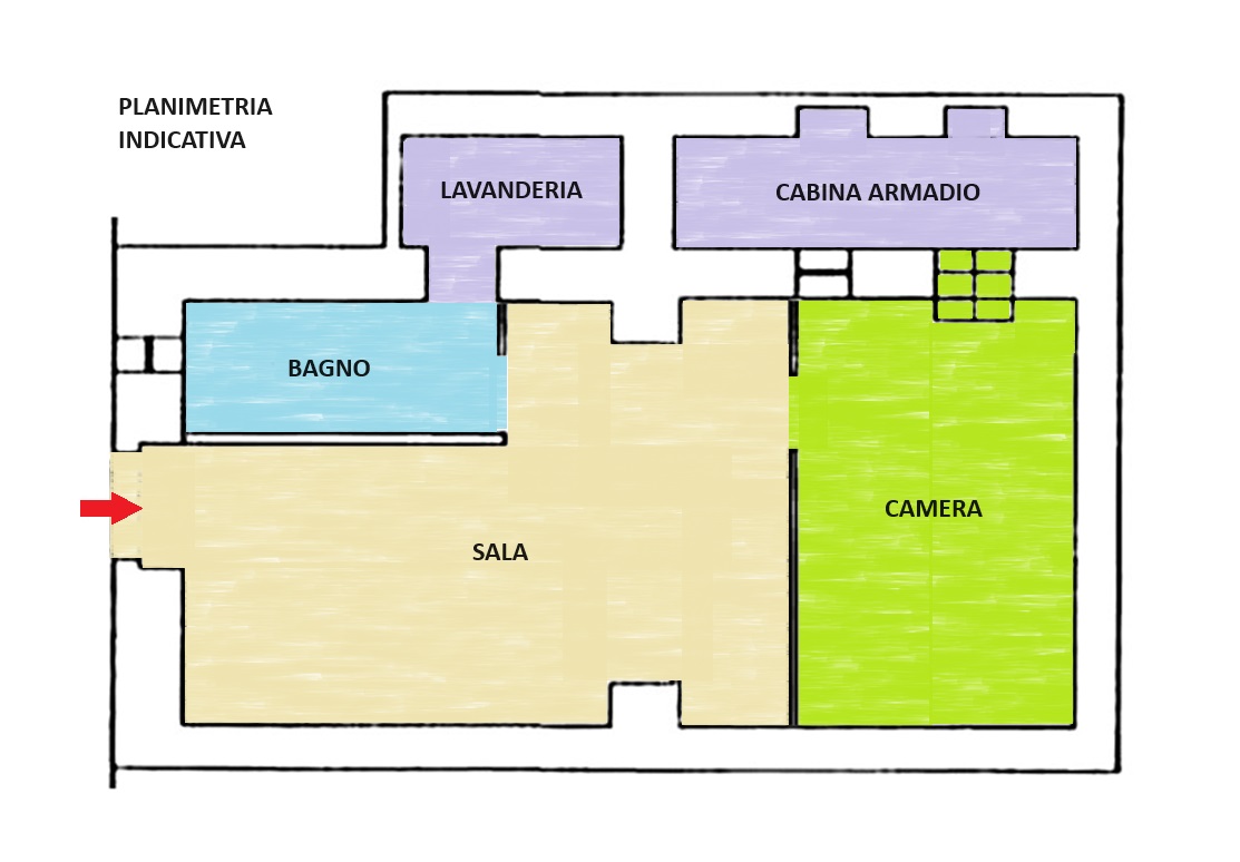 Planimetria Appartamento in Vendita in Via Rivera,55 - Manfredonia