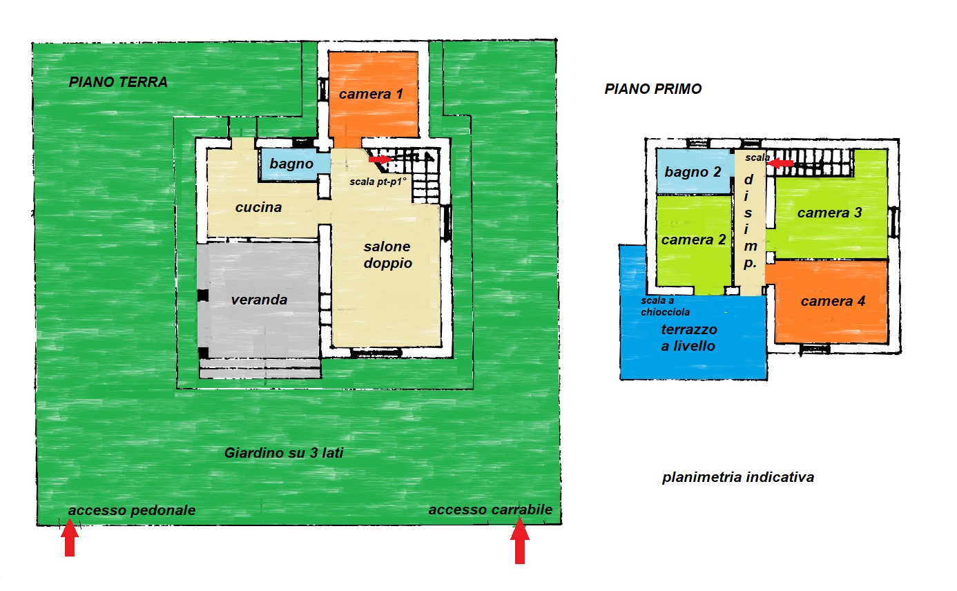 Planimetria Villa in Vendita in Località sciali la Bussola,snc - Manfredonia