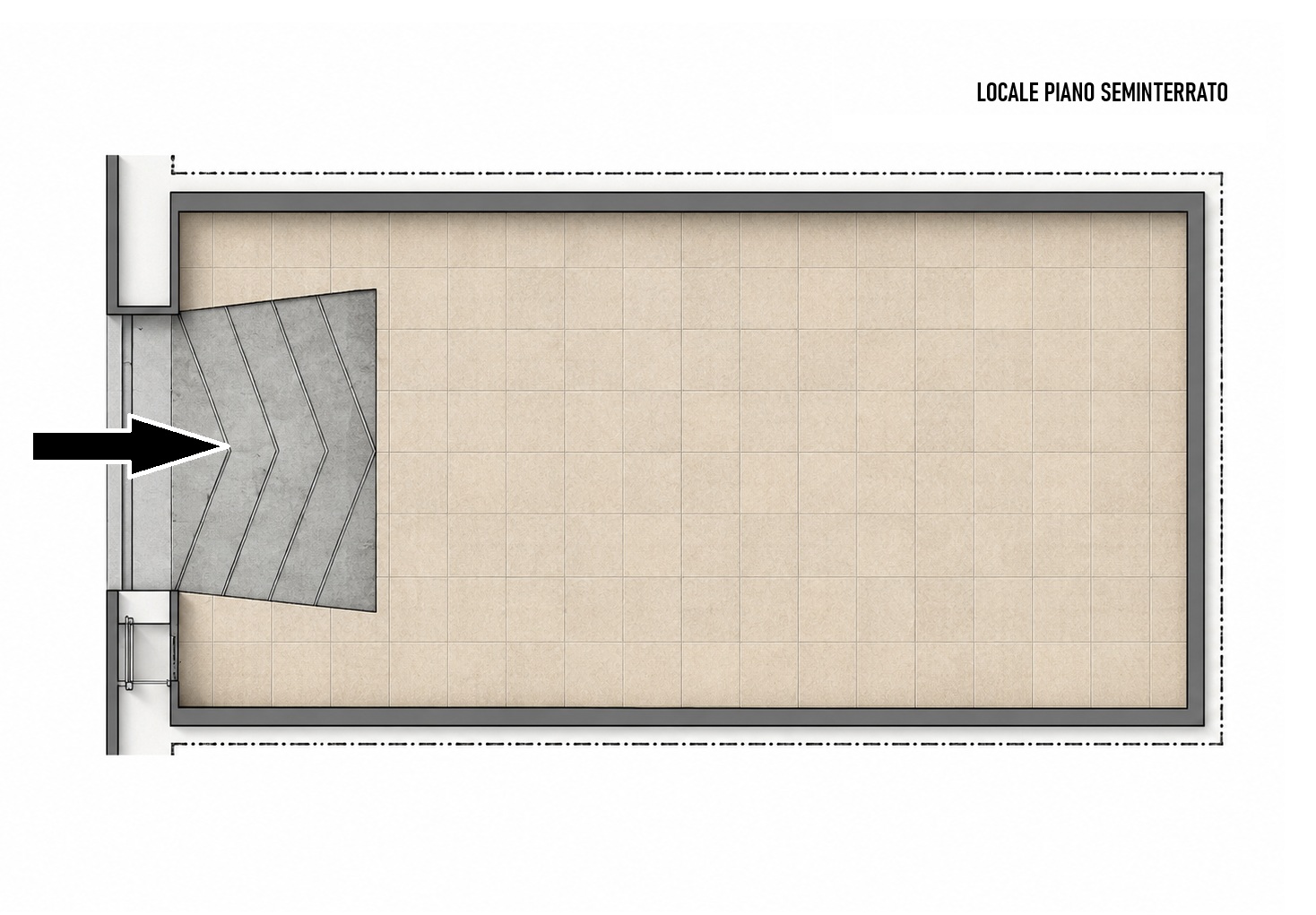Planimetria Box/garage in vendita in Via Giosuè Carducci 13c, Manfredonia