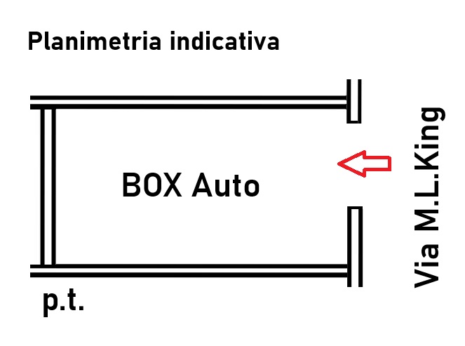 Planimetria Box/garage in Vendita in Via Martin L.King,23 - Manfredonia