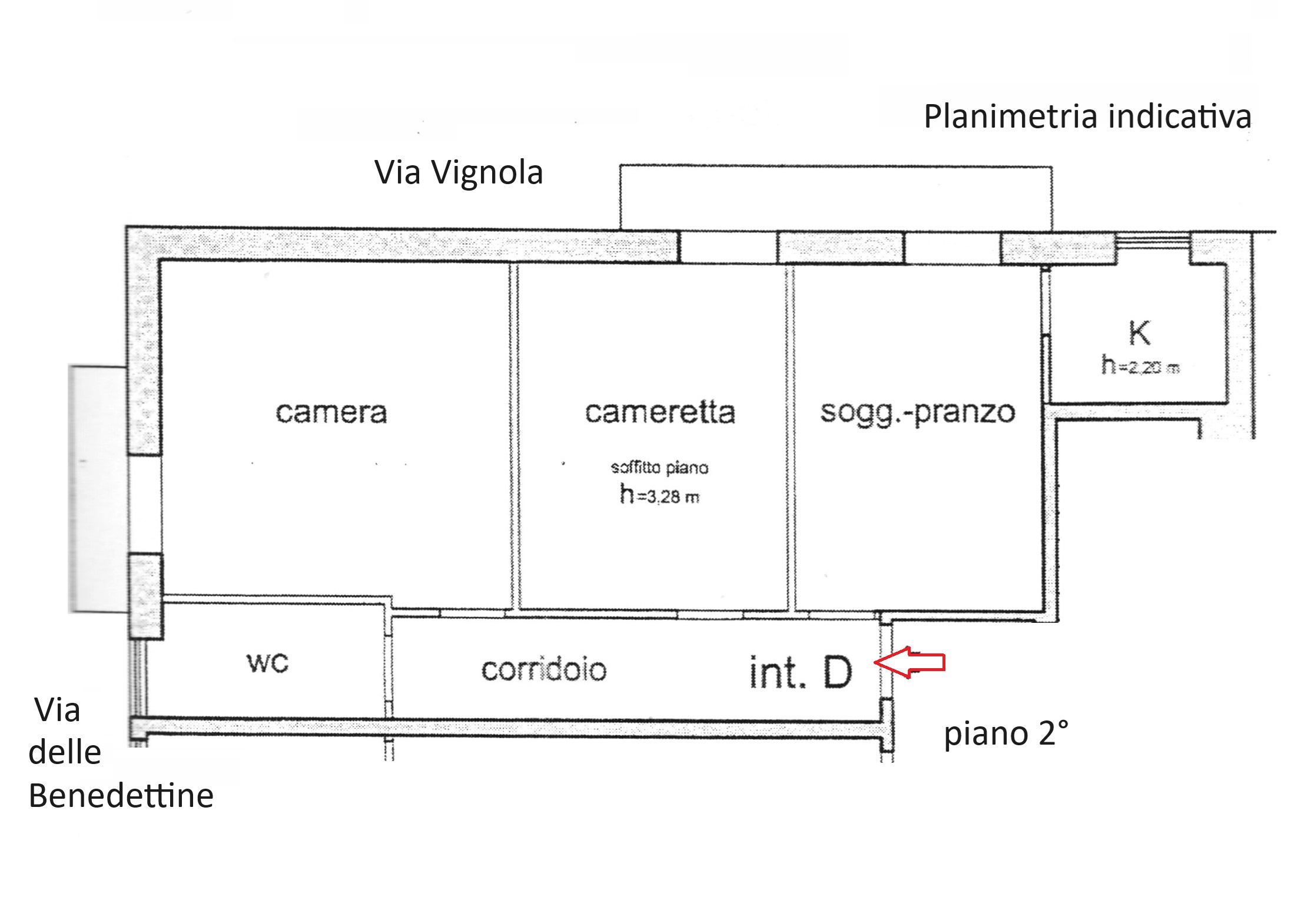 Planimetria Appartamento in Vendita in VIA CAMPANILE,85 - Manfredonia