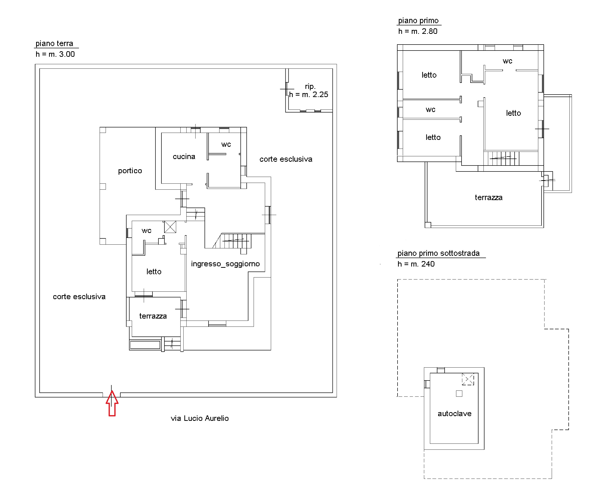 Planimetria Villa in Vendita in Viale Aurelio Lucio,3-5 - Manfredonia