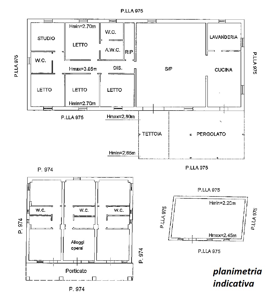Planimetria Villa in Vendita in contrada feudo della paglia,snc - Manfredonia