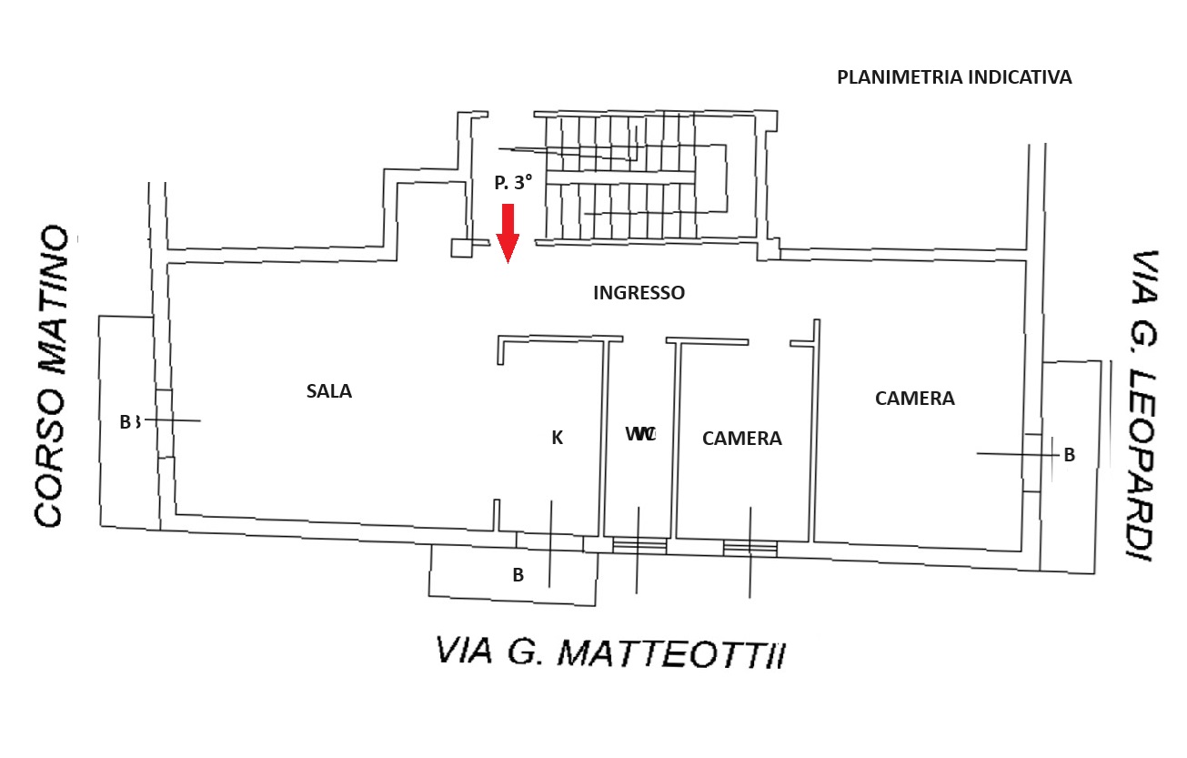 Planimetria Appartamento in Vendita in Corso Matino,185 - Mattinata