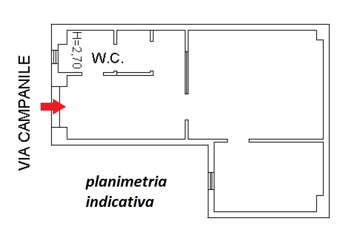 Planimetria Appartamento in Vendita in Via Campanile,100 - Manfredonia